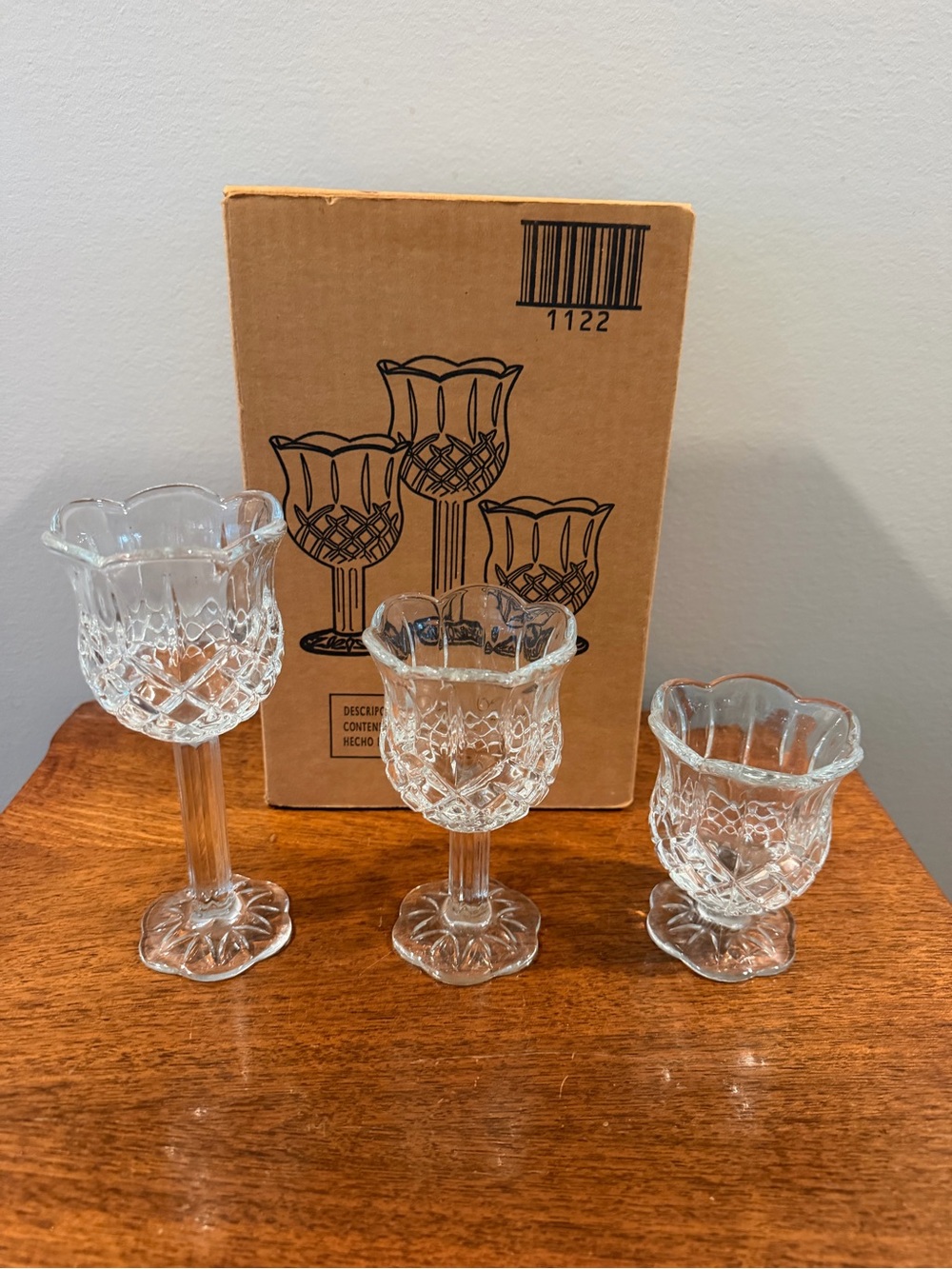Tulip Votive Candle Holders Glass Home Interiors